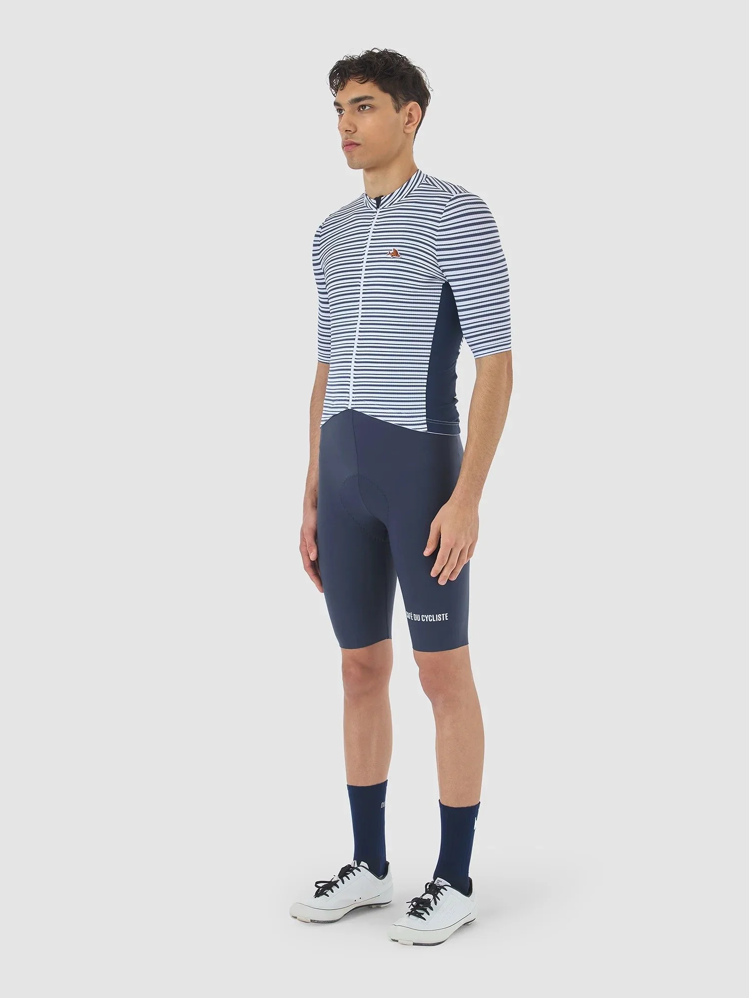 CAFÉ DU CYCLISTE Claudette Long Sleeve Jersey White Men — Cycle
